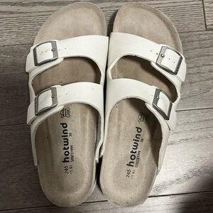 Gray and White Sandals for Effortless Style